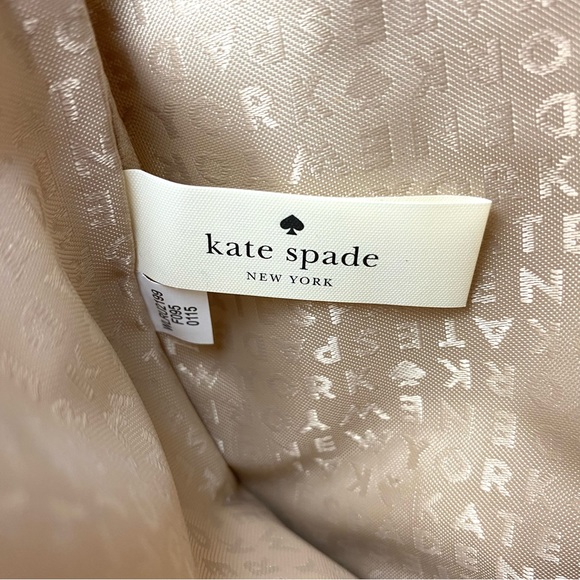 Kate Spade Sand Hill Circle Gia Umbrella Large Canvas Bag Clutch NWOT - Picture 6 of 10